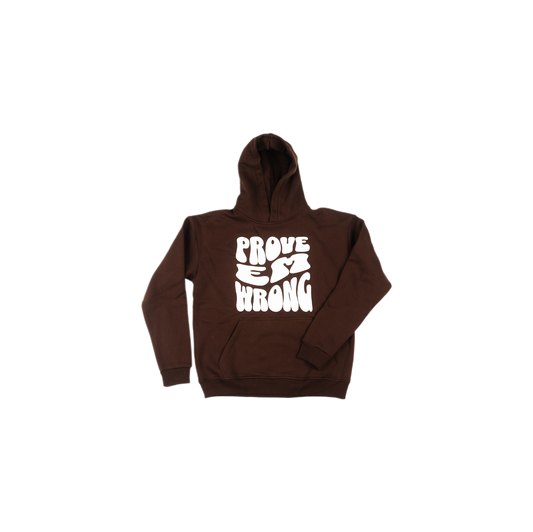 "Dare to Defy" Hoodie Dark Mocha