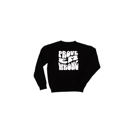 "Dare to Defy" Crewneck Black